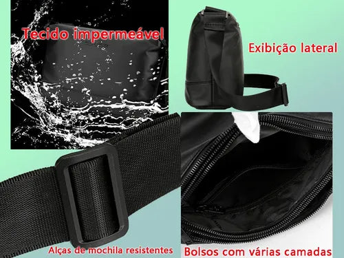 Bolsa Ombro Mensageiro Transversal Casual Masculina